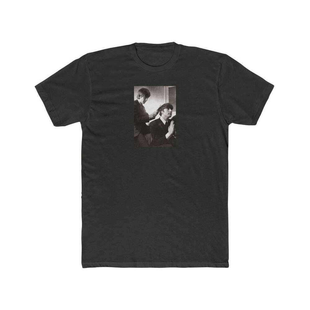 Beatles Unisex Cotton Crew Tee - George Harrison And John Lennon Shirt